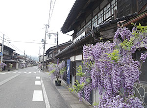 早川温泉郷への街道